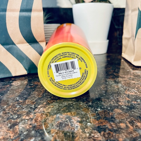 🧡Starbucks🧡 2022 Summer Yellow & Orange Ombre Gradient Stainless Steel Tumbler - Picture 7 of 9